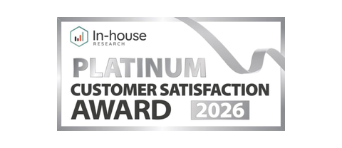 In-house Research Platinum Customer Satisfaction Award 2026