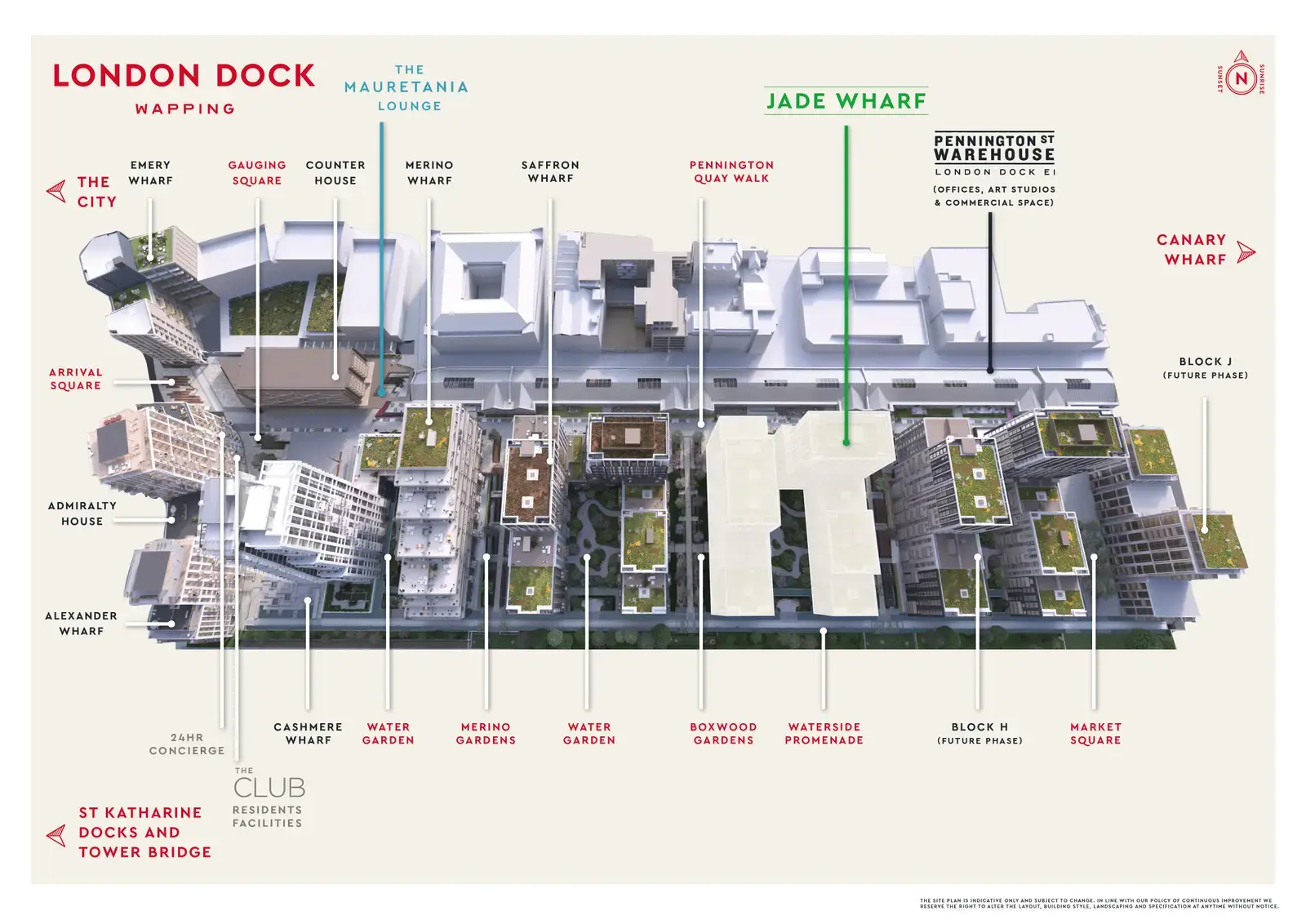 London Dock Site Plan