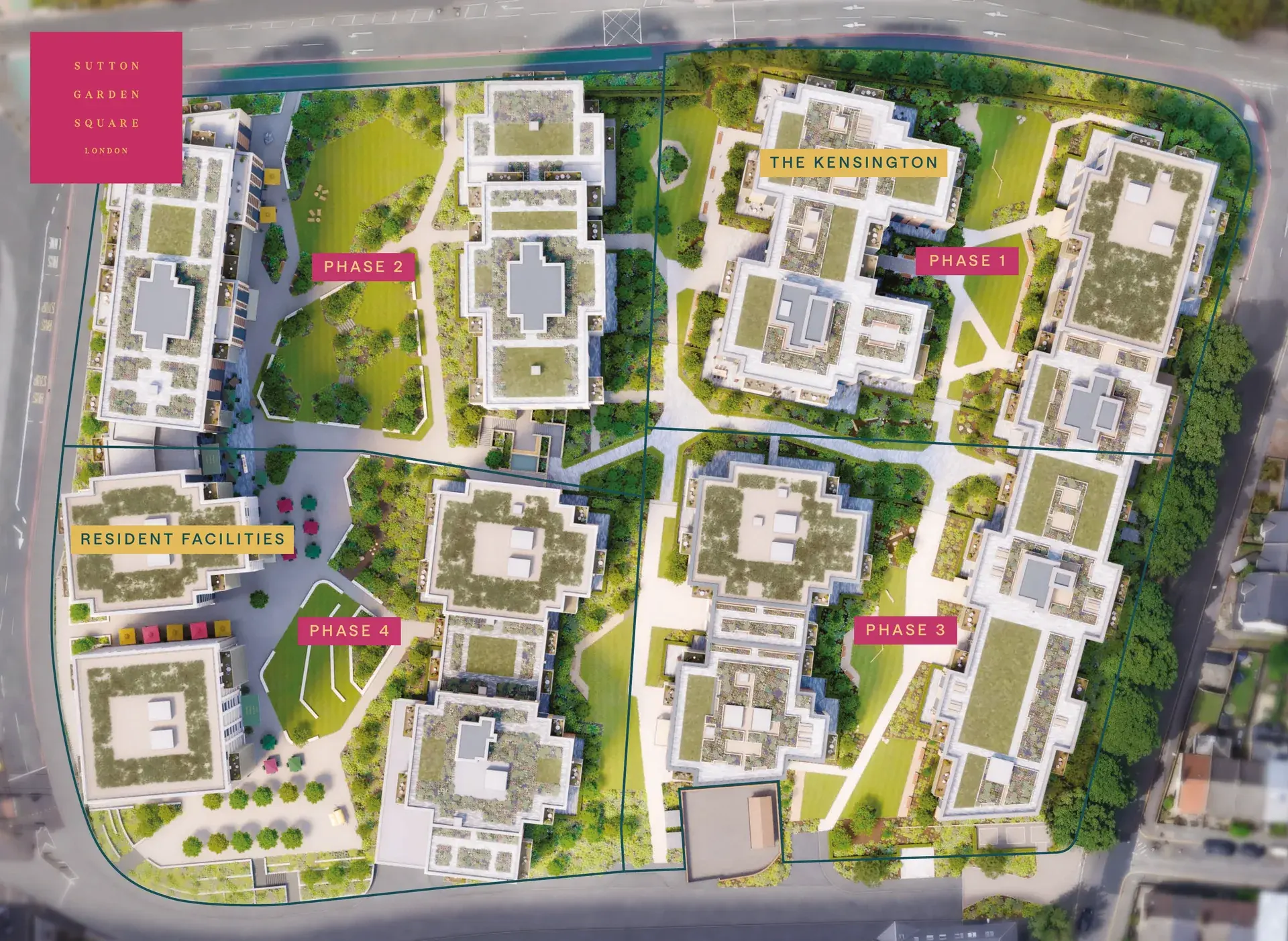 Sutton Garden Square site plan